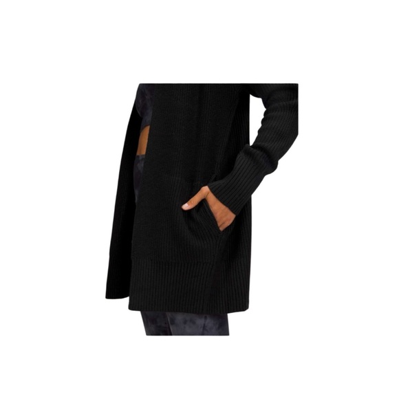 LULULEMON Black Open Front Cardigan Sweater 
Women Size M/L - Picture 10 of 11
